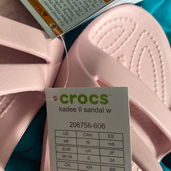 💗🆕Crocs Kadee II Sandal W, Pink, Size 8 - Picture 6 of 6